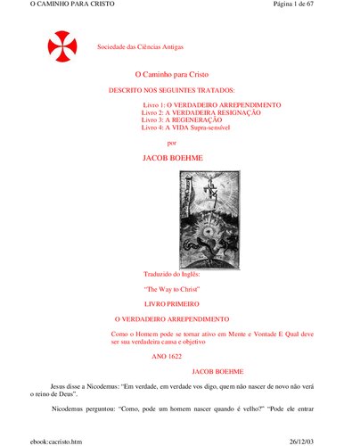 O Caminho para o Cristo