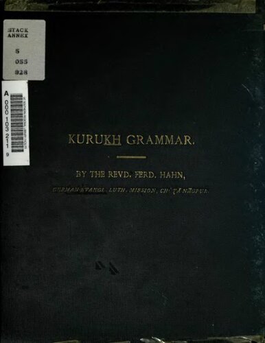 Kuruḵẖ grammar