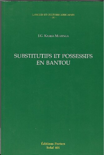 Substitutifs et possessifs en bantou