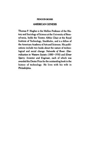 American Genesis: A Century of Invention and Technological Enthusiasm