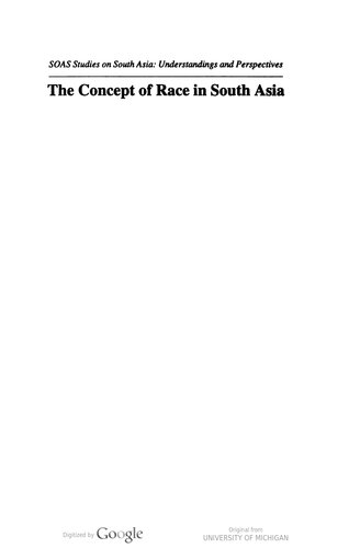 The concept of Race in South Asia- Understanding and Perspectives