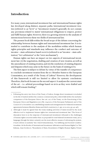 Investor – State Arbitration and Human Rights