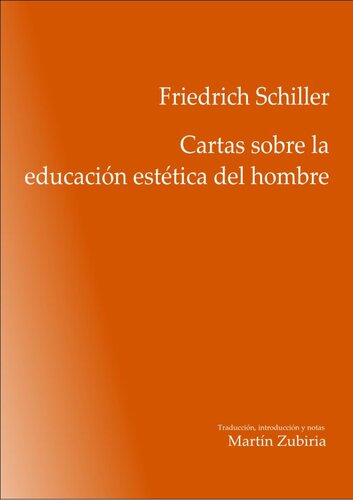 Cartas sobre la educación estética del hombre