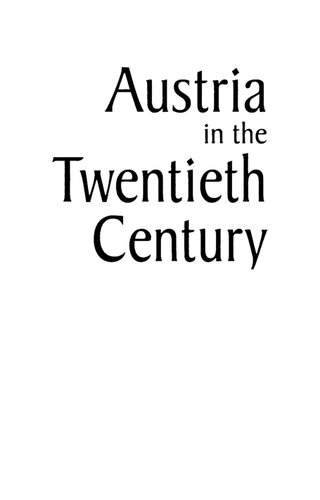 Austria in the Twentieth Century