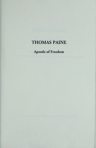 Thomas Paine: Apostle of Freedom
