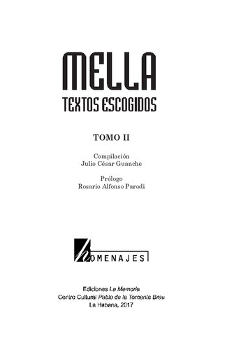 Mella. Textos escogidos