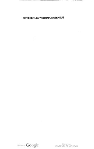 Differences Within Consensus