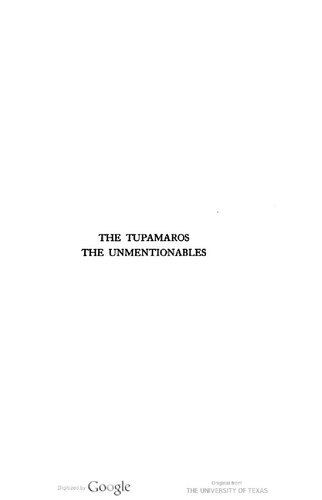 The Tupamaros: The Unmentionables