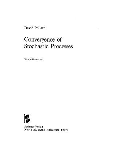 Convergence of Stochastic Processes