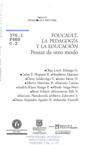 Foucault, la pedagogía y la educación
