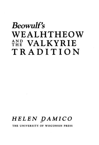 Beowulf's Wealhtheow and the Valkyrie Tradition