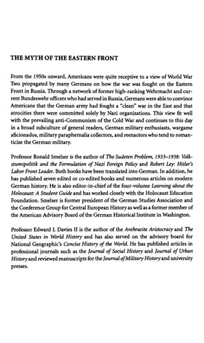The Myth Of The Eastern Front: The Nazi-Soviet War In American Popular Culture