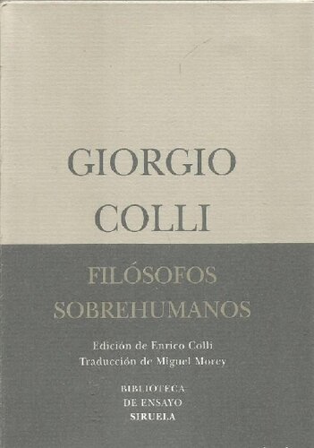 Filósofos sobrehumanos