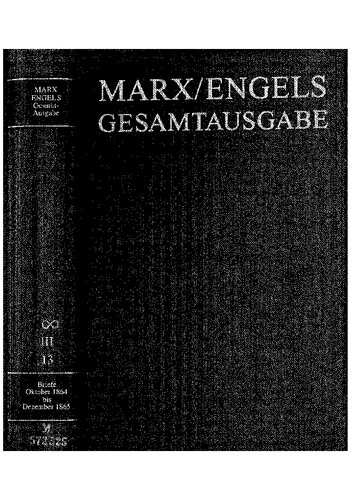 Karl Marx/Friedrich Engels: Briefwechsel Oktober 1886 bis Februar 1891.