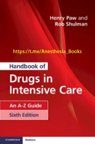 Handbook of Drugs in Intensive Care: An A-Z Guide