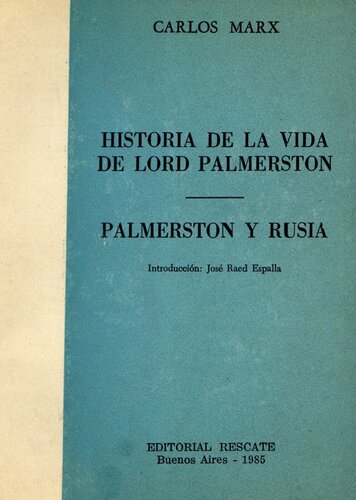 Historia de la vida de lord Palmerston