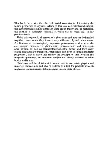 Crystal Properties via Group Theory