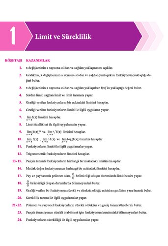 Dream Team Matematik 37-Limit ve Süreklilik