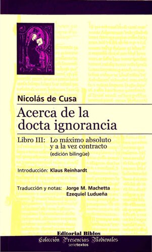 Acerca de la docta ignorancia. Libro III