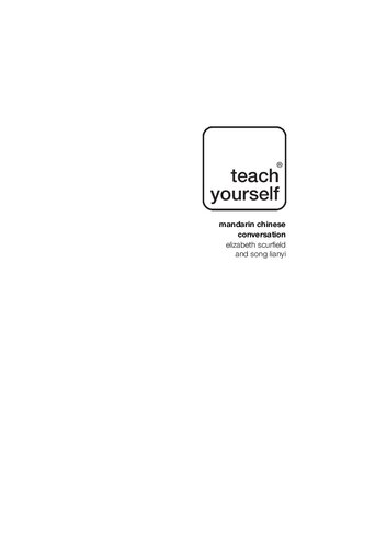 Teach Yourself Mandarin Chinese Conversation (Book Only)