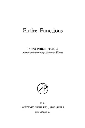 Entire Functions