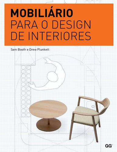 Mobiliário para o design de interiores.