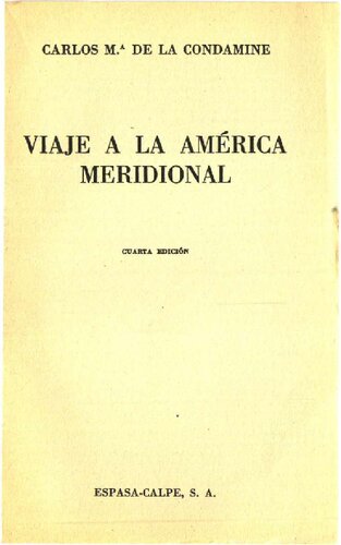 Viaje a la América Meridional