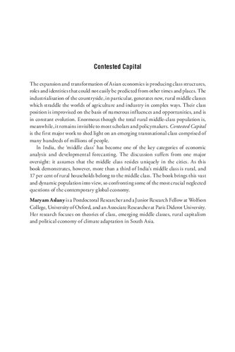 Contested Capital: Rural Middle Classes in India