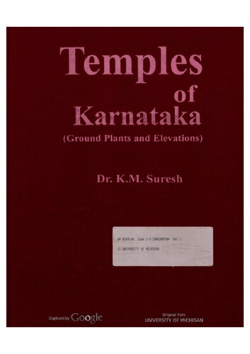 Temples of Karnataka: ground plans and elevations