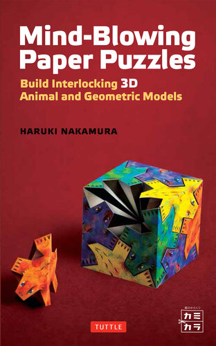 Mind-Blowing Paper Puzzles Kit: Build Interlocking 3D Animal and Geometric Models