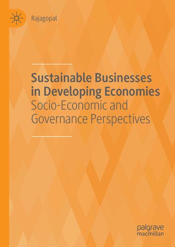 Sustainable Businesses in Developing Economies: Socio-Economic and Governance Perspectives
