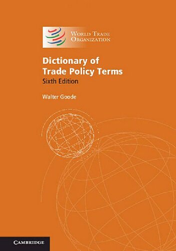 Dictionary of Trade Policy Terms