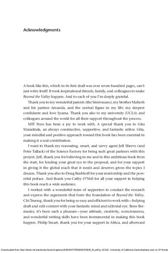 Beyond the Valley: How Innovators Around the World Are Overcoming Inequality and Creating the Technologies of Tomorrow