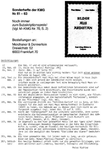 Bilder aus Ardistan , Karl-May-Stätten in Sachsen Mit ca. 300 Abbildungen zu den Kapiteln