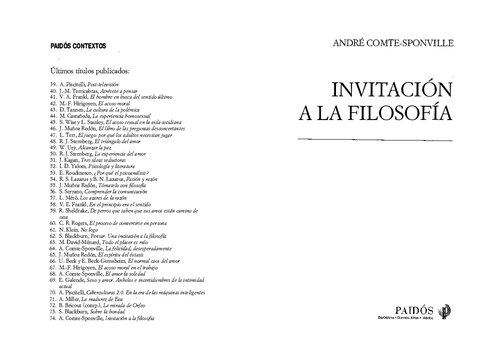 Invitación a la filosofía