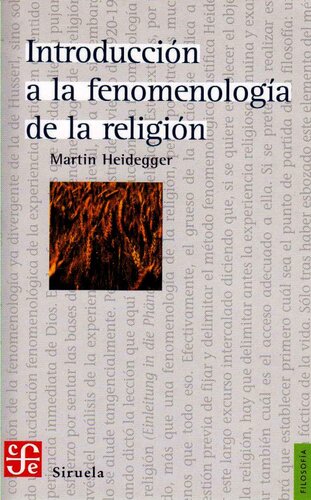 Introducción a la fenomenología de la religión
