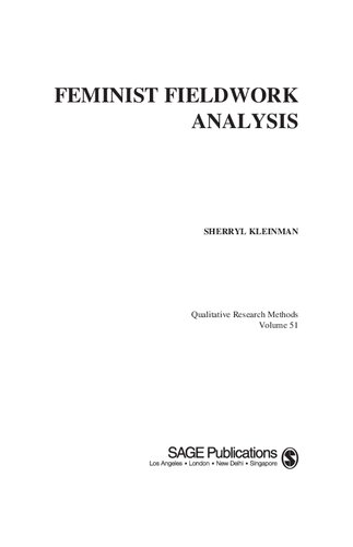Feminist Fieldwork Analysis