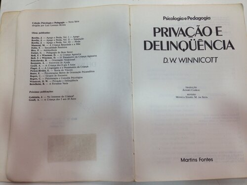 Privação e Delinquência