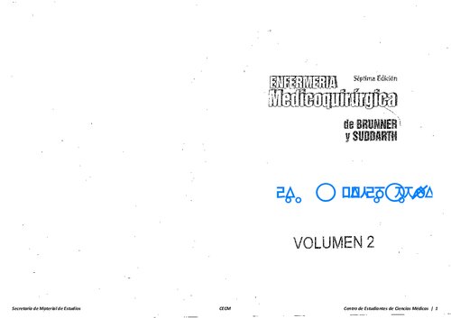 Enfermeria Medicoquirúrgica Brunner 7a Edicion Volumen 2