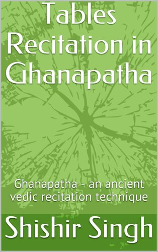 Tables Recitation in Ghanapatha: Ghanapatha - an ancient vedic recitation technique