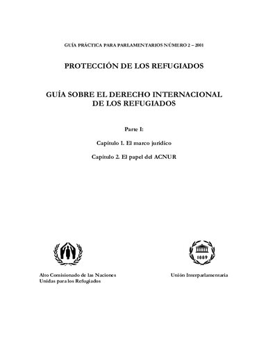 Guía sobre el Derecho Internacional de los Refugiados, 2001