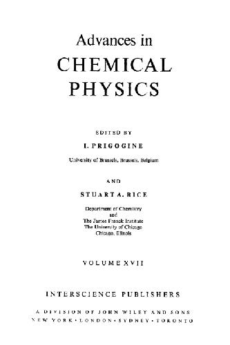 Advances in chemical physics