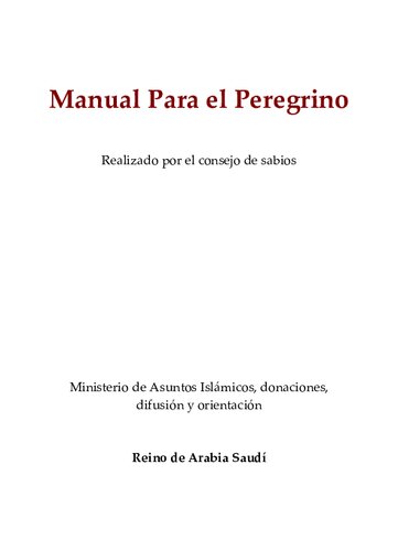 Manual para el peregrino