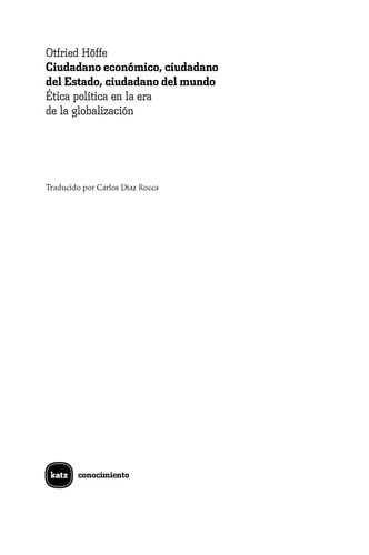 Ciudadano económico, ciudadano del Estado, ciudadano del mundo