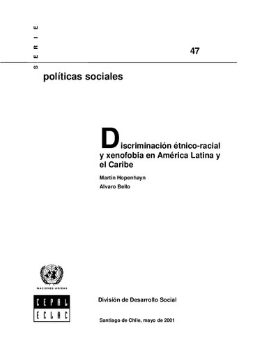 Discriminación étnico-racial y xenofobia en América Latina y el Caribe