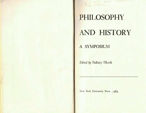 Philosophy and History