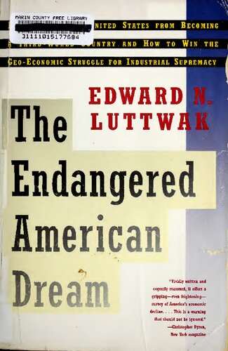 Endangered American Dream - How to Stop US from Becoming Third World Country and How to Win Geo-Economic Struggle for Industrial Supremacy