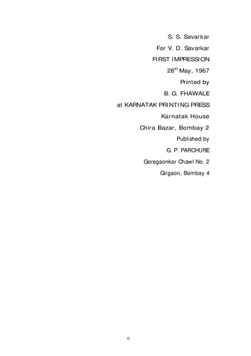 Historic Statements by Savarkar