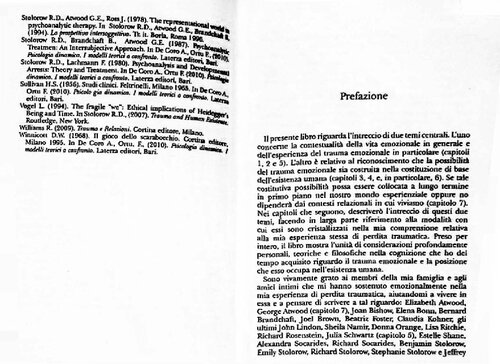 Trauma ed esistenza umana: riflessioni autobiografiche, psicoanalitiche e filosofiche