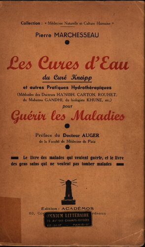 Les cures d'eau - guerir les maladies
